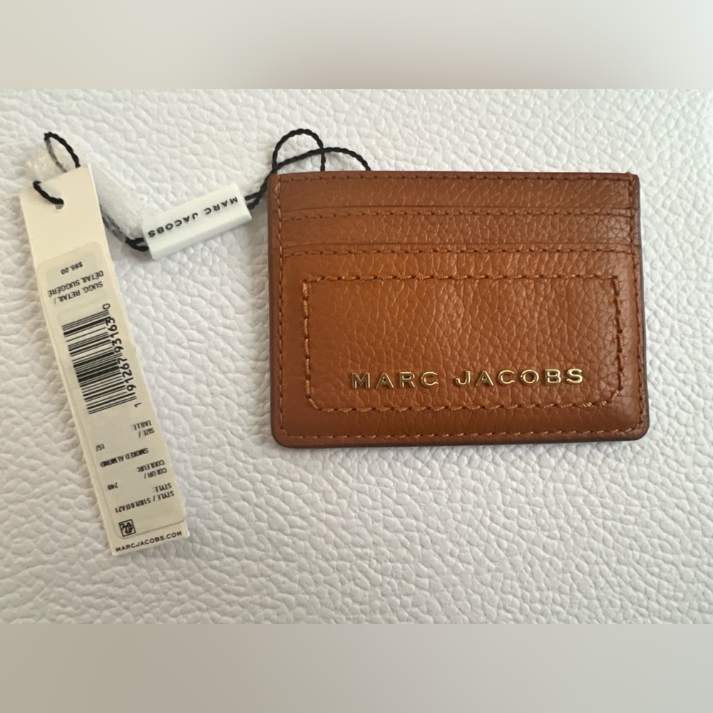 Marc Jacobs Brown Leather Card Holder